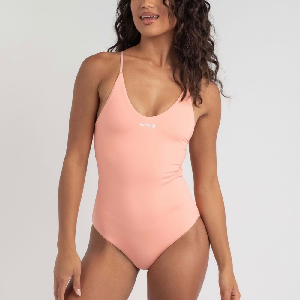 Hurley One and Only Solid Peach One Piece